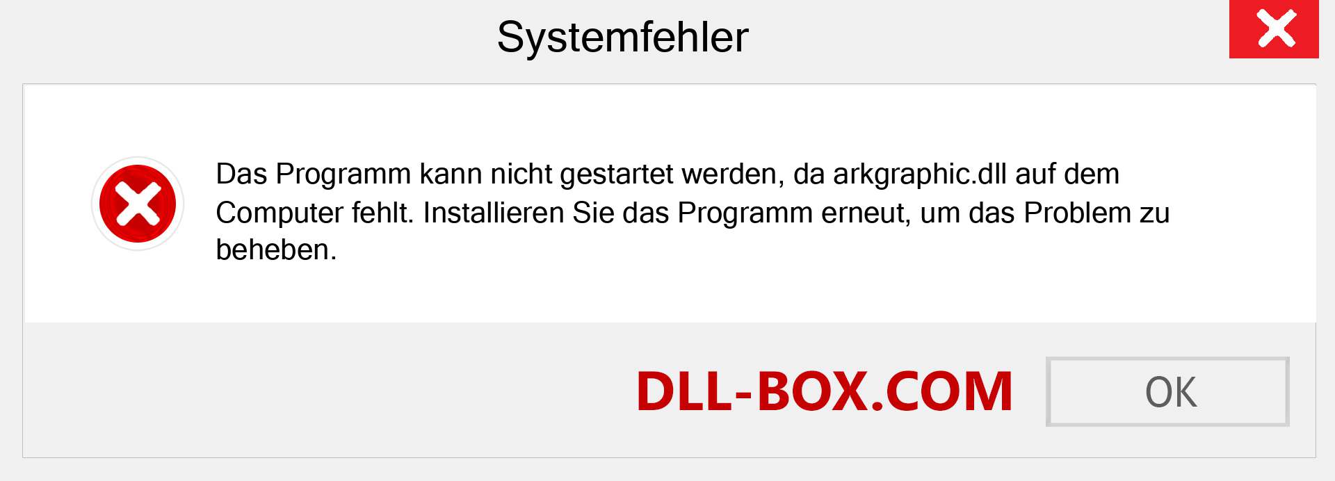 arkgraphic.dll-Datei fehlt?. Download für Windows 7, 8, 10 - Fix arkgraphic dll Missing Error unter Windows, Fotos, Bildern