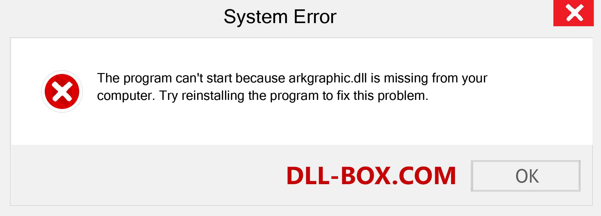  arkgraphic.dll file is missing?. Download for Windows 7, 8, 10 - Fix  arkgraphic dll Missing Error on Windows, photos, images